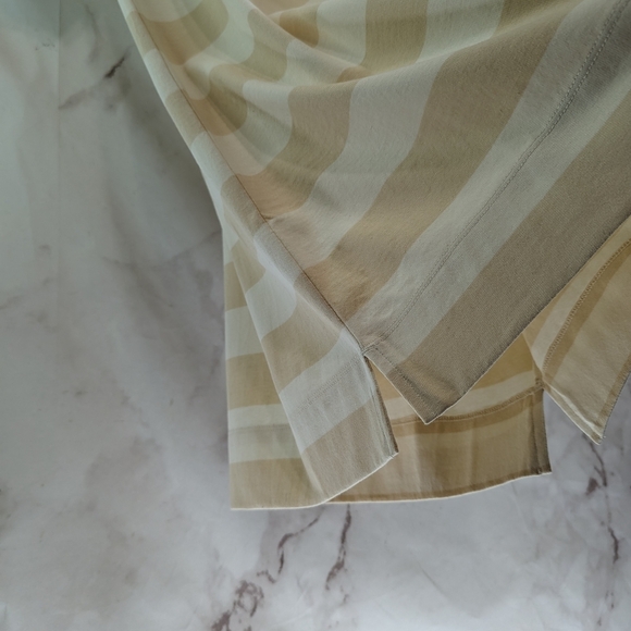 Everlane Dress Women Retro Jersey Polo Cotton Cashew Stripe Mini T Shirt - Picture 10 of 11